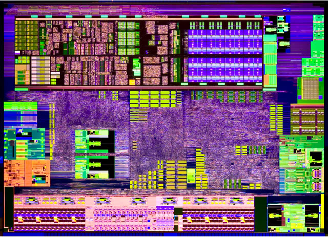 Intel Atom N450 Processor die 