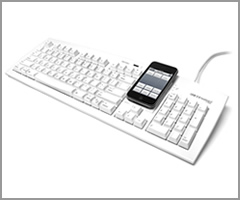 USB2.0 keyboard + smartphone stand