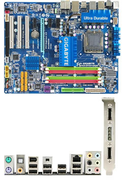 GIGABYTE、LGA775 Intel P45チップDDR3メモリ対応マザーボード「GA