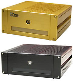 AOpen S110 Mini-ITX 小型PCケース 48W ACアダプタ付き ASCII.jp：金色