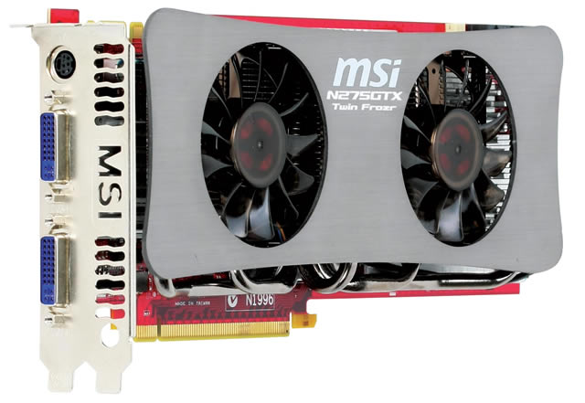 MSI�I���W�i���݌v�q�[�g�p�C�v�����f���A���t�@���uTwin Frozr�v���ځuN275GTX Twin Frozr�v����