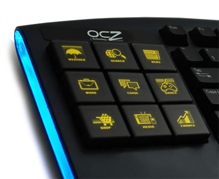 uOCZ Sabre OLED Gaming Keyboard
