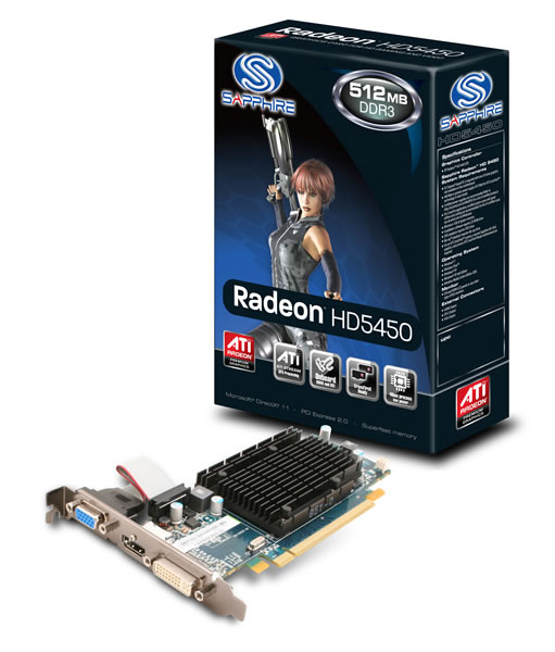 SAPPHIRE HD5450 512M DDR3
