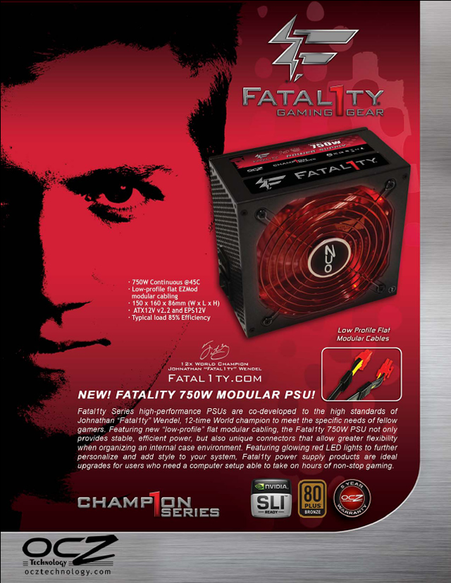 OCZ 750W Fatal1ty
