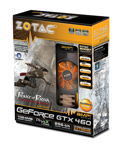 ZOTAC GeForce GTX460 1GB DDR5 PCIE AMP! Edition