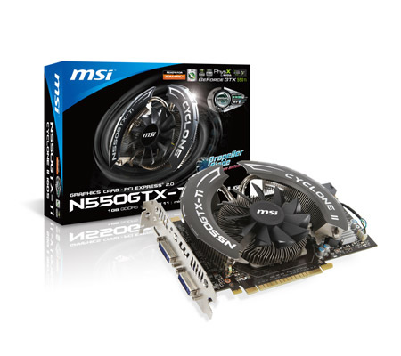 N550GTX-Ti Cyclone II 1G D5 OC