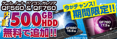 HDD 500GB���݃L�����y�[��