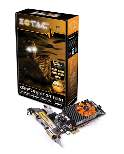 ZOTAC GeForce GT 520 PCIe x1