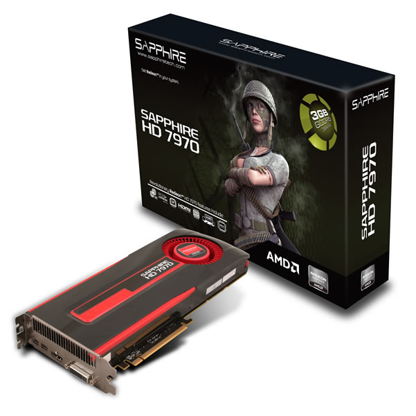 HD7970 3G GDDR5 PCI-E HDMI/DVI-I/DUAL MINI DP