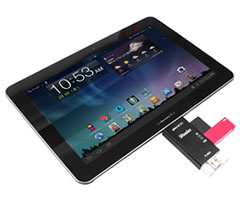 Galaxy Tab10.1�pUSB�z�X�g�@�\�t���J�[�h���[�_�[