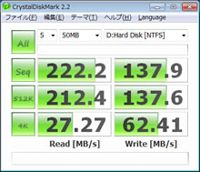 CrystalDiskMark 2.2