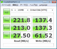 CrystalDiskMark 2.2
