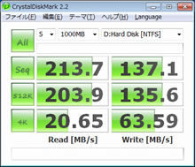 CrystalDiskMark 2.2