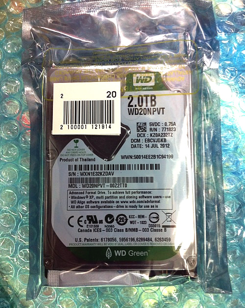 Western Digital「WD20NPVT」