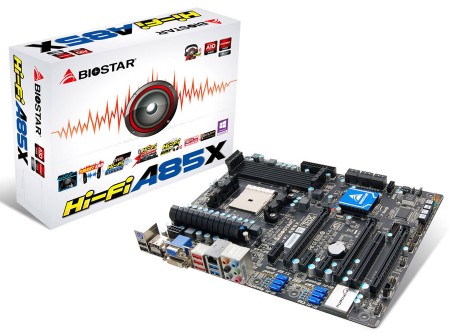 次世代APU「Trinity」対応Socket FM2マザーボード、BIOSTAR「Hi-Fi A85X」正式発表