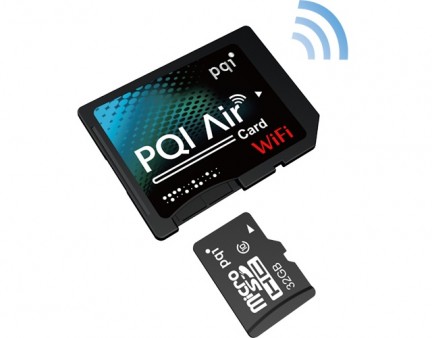 PQI、デジタルカメラを無線化できるSD変換アダプタ「Air Card」10月1日発売