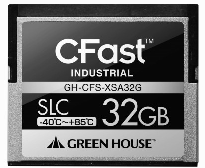 グリーンハウス、-40℃～85℃の広温度域対応CFastカード「GH-CFS-XSA」など3機種