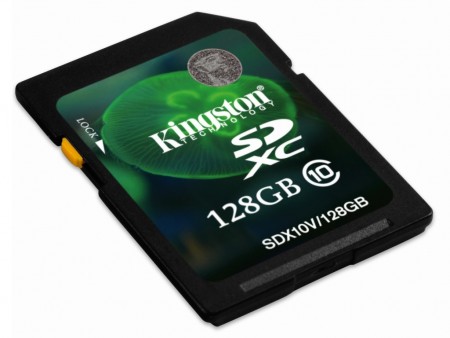 Kingston、最大128GBのClass 10対応SDXCカード国内取り扱い開始