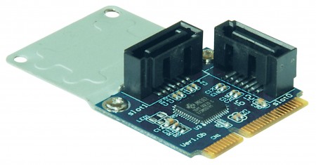 mini PCIeにUSB3.0やSATA2.0を増設できる拡張カード、玄人志向から
