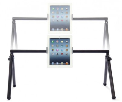 サンワダイレクト、寝ながらiPad/タブレットを使える折りたたみ式スタンド発売