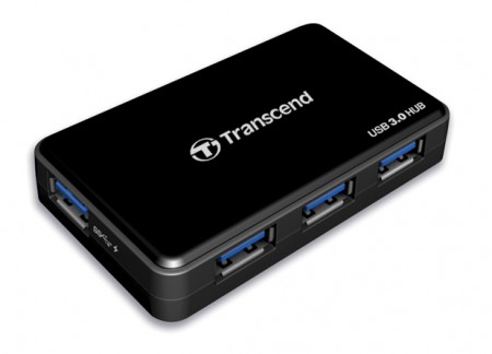 iPadの高速充電にも対応するコンパクトなUSB3.0×4ポートハブ、トランセンド「TS-HUB3K」