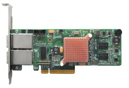 HighPoint、PCIe2.0（x8）接続のSAS 6Gbps対応RAIDアダプタ「RocketRAID 4500」シリーズ