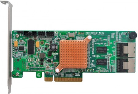 HighPoint、PCIe2.0（x8）接続のSAS 6Gbps対応RAIDアダプタ「RocketRAID 4500」シリーズ