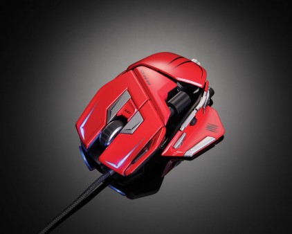Mad Catz、人気のギミックマウス「Cyborg R.A.T.」シリーズに情熱的な新色3種を追加投入