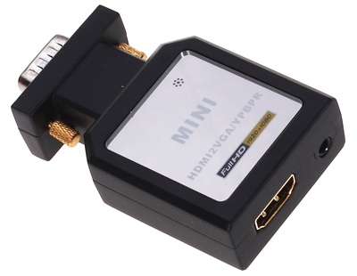 HDMIをD-Sub/コンポーネント出力に変換するアダプタ、テック「HDCOM-001」
