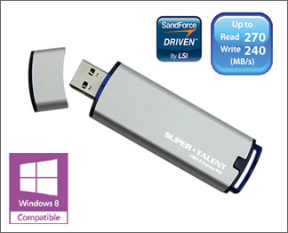 SandForceコントローラ搭載のWindows To Go対応USB3.0フラッシュ、Super Talent「RC8」シリーズ
