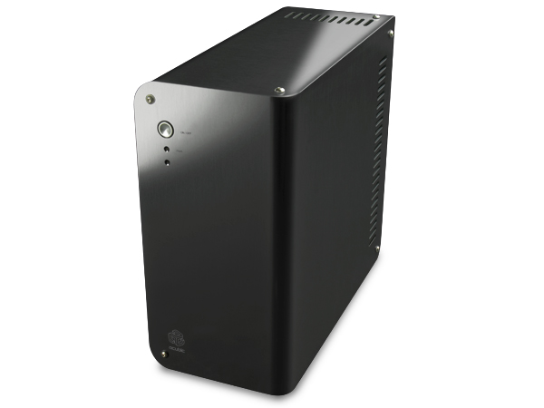 約200mm角の、ラウンドシェイプ採用Mini-ITXケース、Abee「E20」「E40