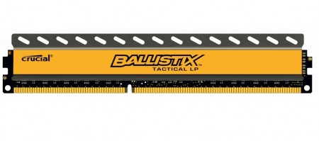 Crucial、1.35V動作のロープロ仕様DDR3メモリ「Ballistix Sports LP」「Ballistix Tactical LP」