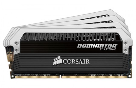 CORSAIR、DOMINATOR PLATINUMのクアッドチャンネルDDR3 16GBメモリキット2種