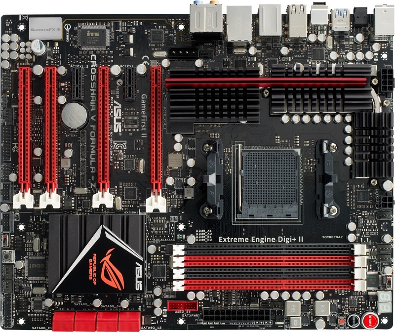 ASUSTeK、AMD 990FX搭載のR.O.G.シリーズ「Crosshair V Formula-Z