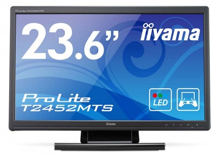 iiyama、実売3万円前半の23.6インチタッチパネル液晶、「ProLite T2452MTS」発表