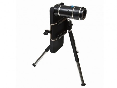 iPhone5で光学12倍ズーム撮影ができる望遠レンズ付きケース、サンコー「ZOREFIP5」