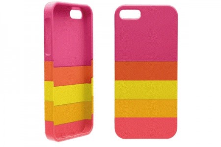 3色の着せ替えプレートでオリジナルカラーを楽しめるiPhone5用ケース、エアリア「COLOR MIX」シリーズ