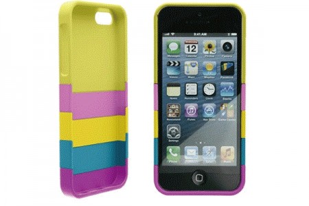 3色の着せ替えプレートでオリジナルカラーを楽しめるiPhone5用ケース、エアリア「COLOR MIX」シリーズ