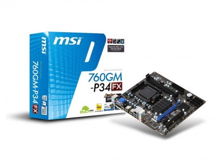 実売5,000円のVisheraコア対応MicroATXマザーボード、MSI「760GM-P34 (FX)」