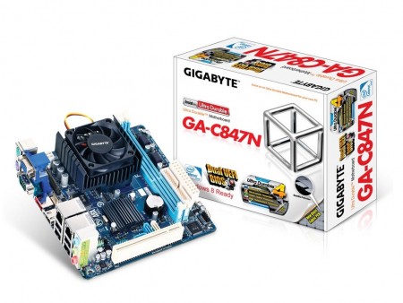 デュアルギガビットLANのCeleron 847搭載Mini-ITXマザーボード、GIGABYTE「GA-C847N」