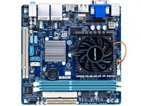 デュアルギガビットLANのCeleron 847搭載Mini-ITXマザーボード、GIGABYTE「GA-C847N」