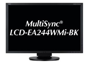白色LEDバックライトを搭載した省電力24.1インチWXGA液晶、NEC「MultiSync LCD-EA244WMi」