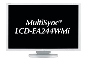 白色LEDバックライトを搭載した省電力24.1インチWXGA液晶、NEC「MultiSync LCD-EA244WMi」
