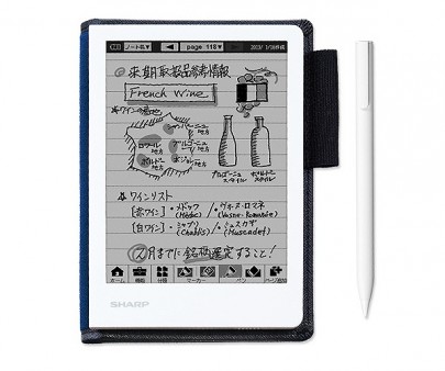 紙みたいにスラスラ書けて1,000ページ保存。お手軽電子ノート「WG-N10」シャープから1月18日発売