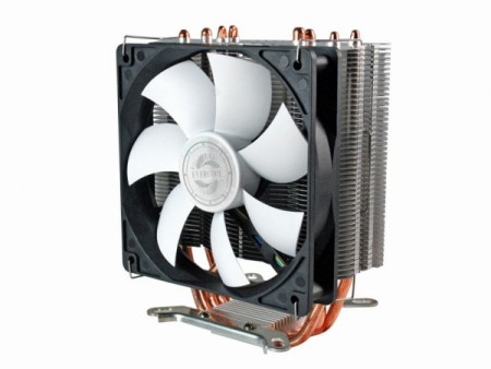 TDP200W対応のダイレクトタッチヒートパイプ採用サイドフロー型CPUクーラー、EVERCOOL「Venti」