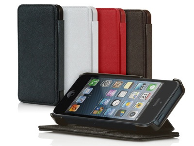 フォーカルポイント、カードスロット内蔵の手帳型iPhone 5ケース「TUNEWEAR TUNEFOLIO for iPhone 5」発売