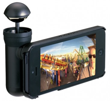 iPhone 5で360度パノラマ撮影ができるレンズキット、プリンストン「bubblescope」
