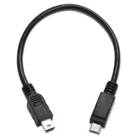 スマホやタブレットに周辺機器が接続できる、USBホストケーブル2種がアイネックスから