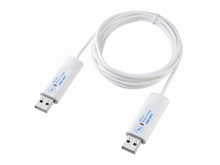 サンワサプライ、Ultrabookに最適な光学ドライブ共有ケーブル「KB-USB-DRS」