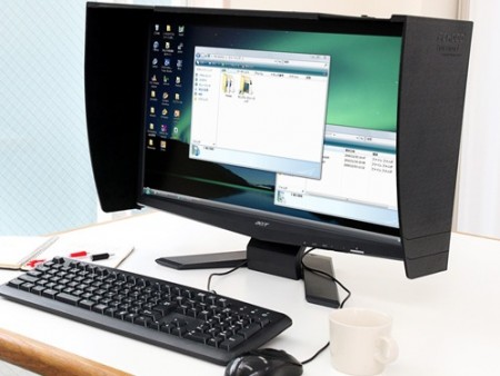 外光の映り込みを軽減するPC用遮光フード2種、サンワダイレクトより発売